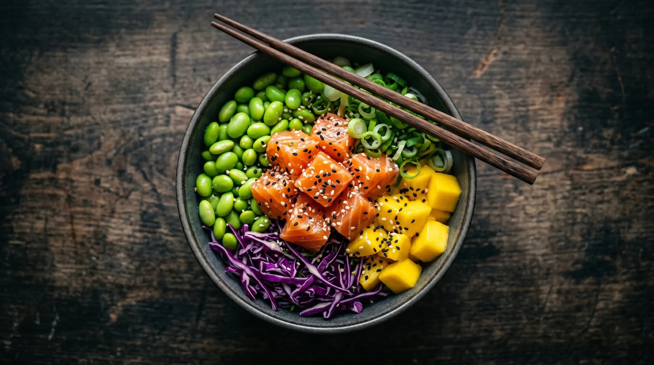 Poke bowl de salmão